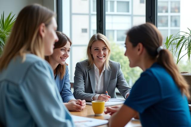 El equipo de Tempo Renta en una oficina moderna, simbolizando colaboración y profesionalismo.